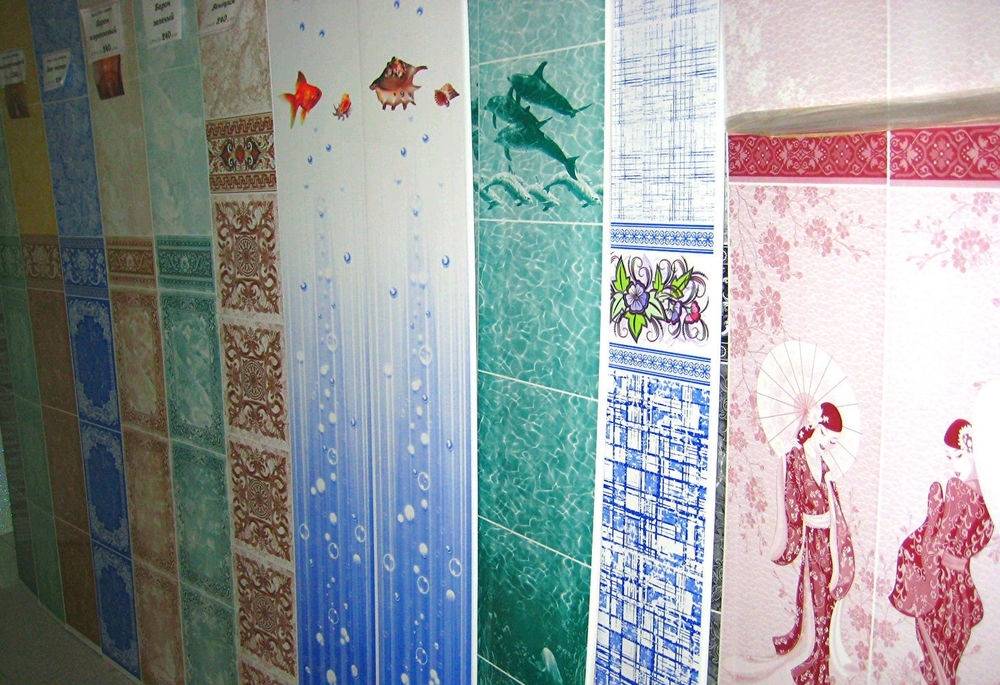 Пластиковые панели для ванной - фото примеров