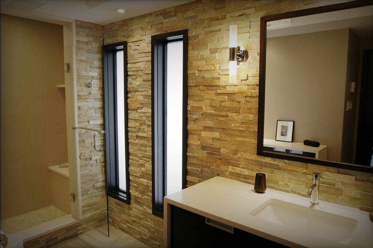 Покрытие стен в ванной  9 вариантов отделки стен с фото - все про гипсокартон