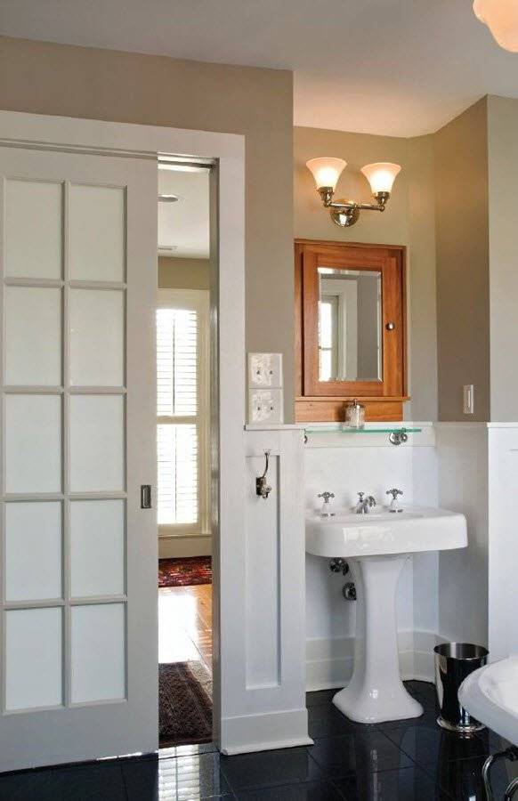 Как сделать раздвижную дверь в ванную комнату своими руками? дверь купе с замком – обзор