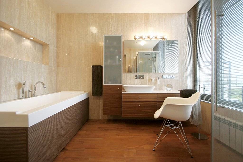 Чем можно отделать стены в ванной комнате кроме плитки