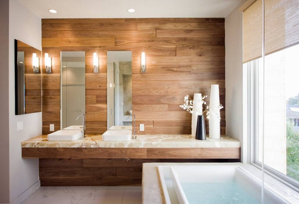 Дизайн ванной комнаты: плитка под дерево. как правильно выбрать плитку под дерево для отделки ванной