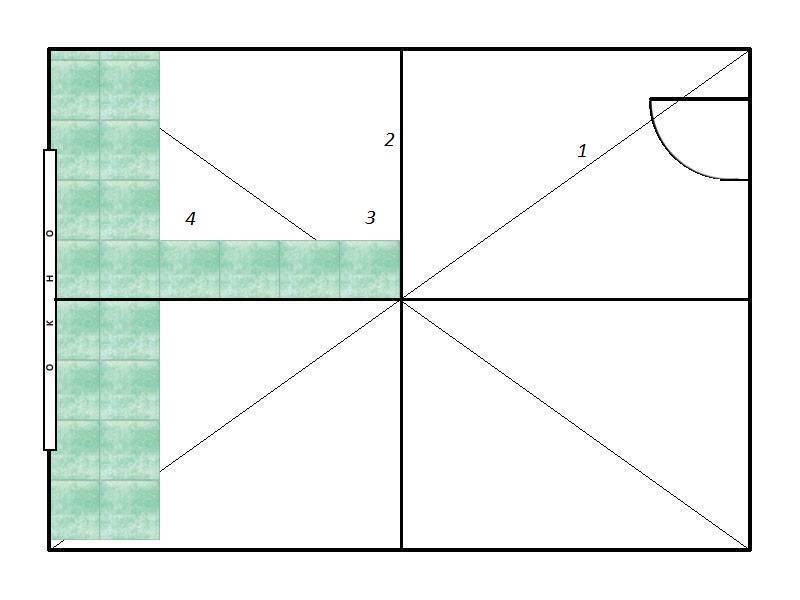 Как клеить потолочную плитку по диагонали без ошибок