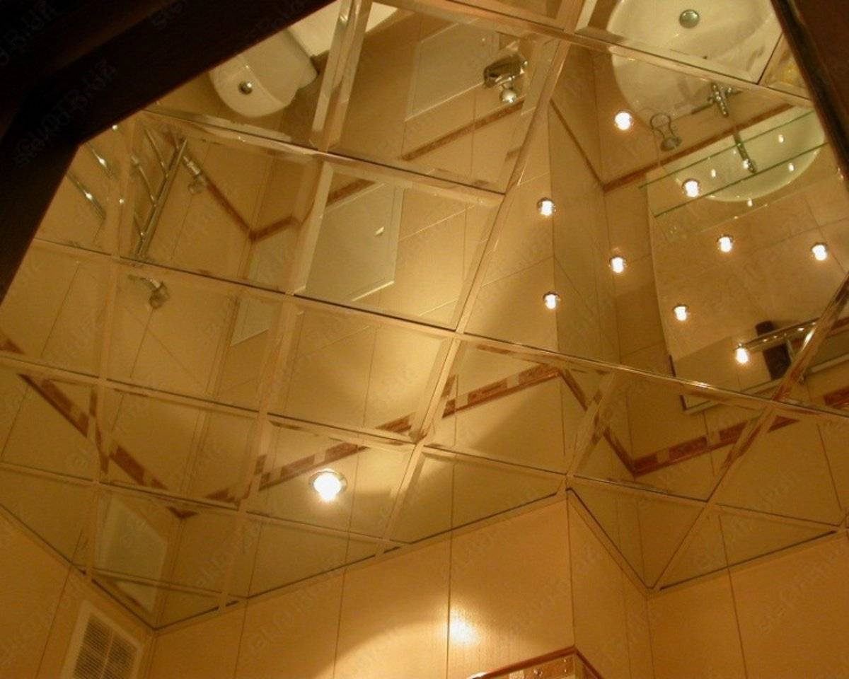 Зеркальный потолок в интерьере: 120+ (фото) лучших идей дизайна