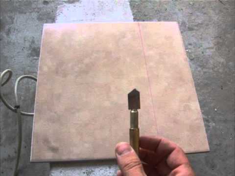 Как разрезать керамическую плитку стеклорезом