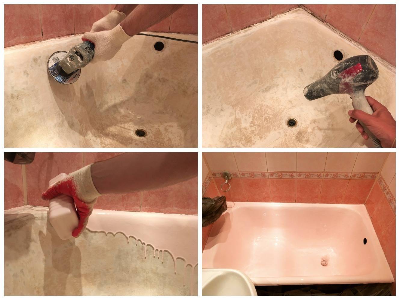 Как восстановить эмаль ванны в домашних условиях
