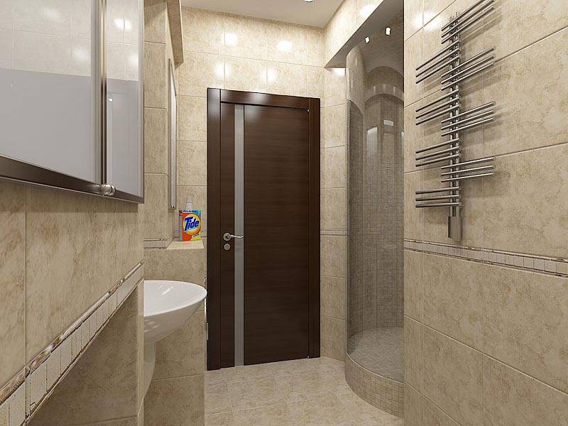 Какой стандартный размер дверей в ванную и туалет