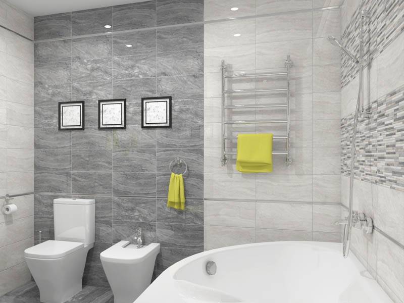 Керамическая плитка для ванной комнаты: 6 советов по выбору и 50+ фото