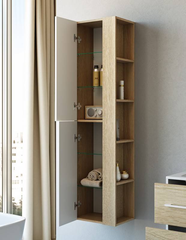 Шкаф-пенал для ванной комнаты: выбор мебели под планировку