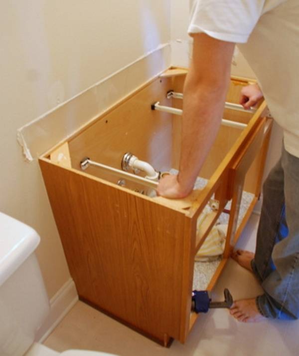 Тумба под раковину в ванную своими руками - варианты + инструкция!