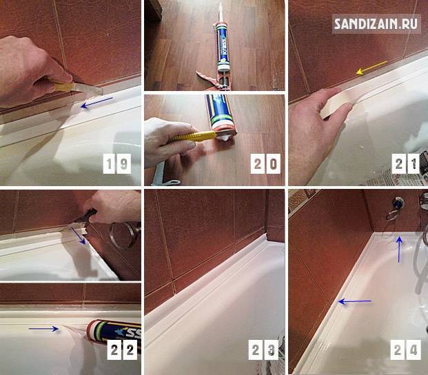 Как приклеить керамический бордюр на ванну: выбор клея, инструкция