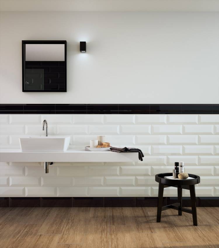 Плитка кабанчик в ванной – модная и простая форма для дизайна интерьера комнаты
