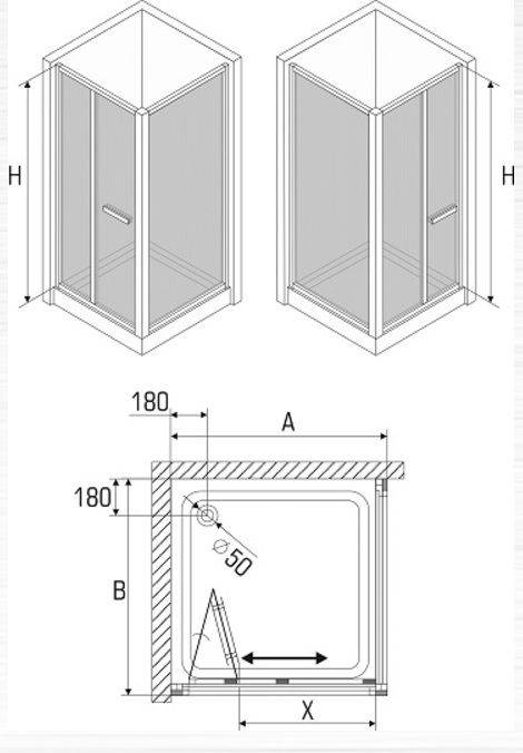 Душевая кабина: размеры, поддоны и виды дверей