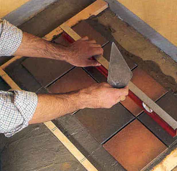 Укладка керамической плитки на деревянную поверхность