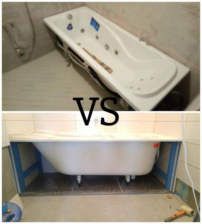Как правильно установить ванну: до или после укладки плитки