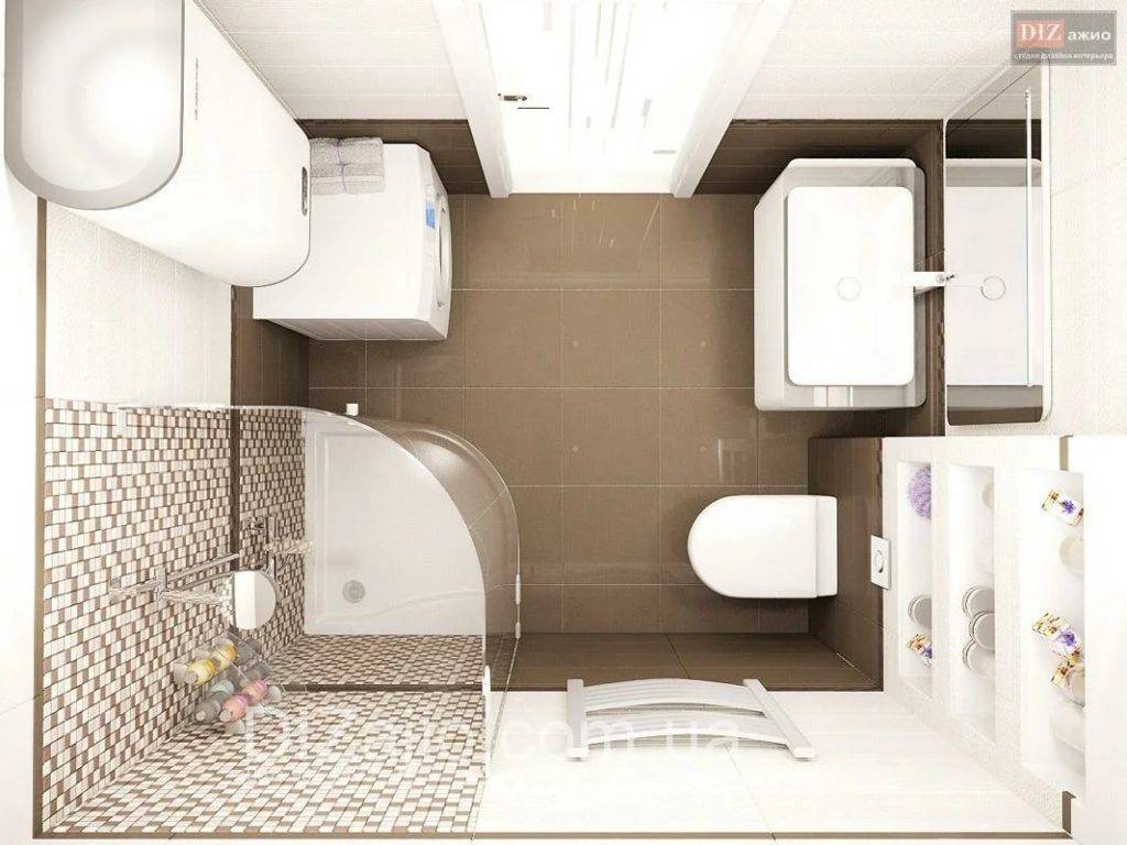 Особенности дизайна ванной комнаты на 2 кв.м, как обставить санузел максимально практично и со вкусом.