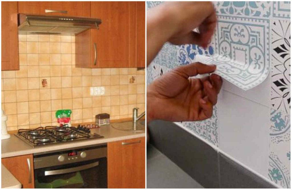 Как обновить кухонный фартук не сбивая старую плитку