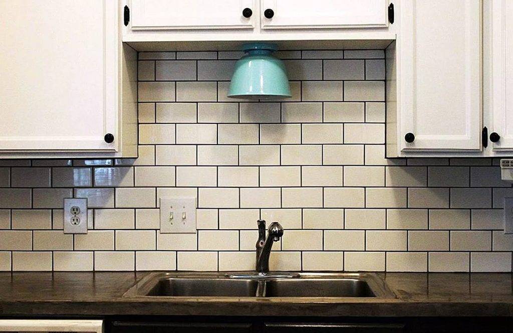 Плитка под кирпич для кухни на фартук, плитка под белый кирпич в стиле лофт
