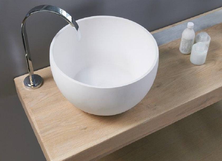 Раковина для ванны накладная на столешницу: стиль и практичность