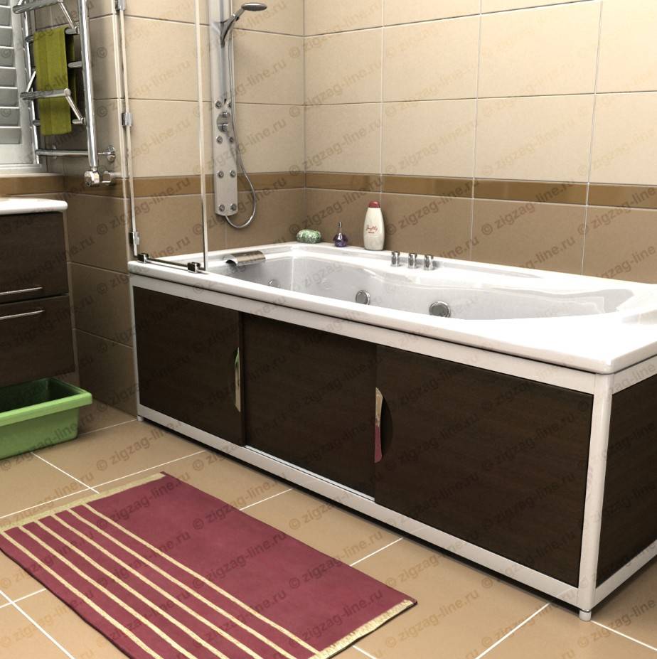 Раздвижные экраны для ванной комнаты - фото купе и откидных панелей
