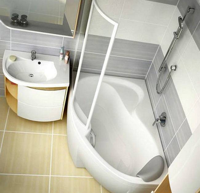 Маленькие ванны для маленьких ванных комнат: виды