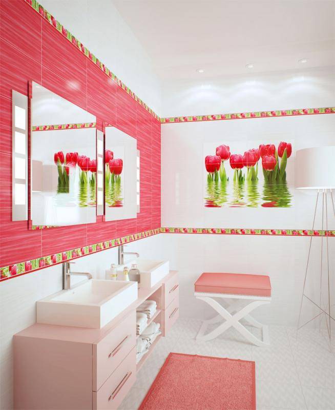 Плитка в маленькую ванную комнату: дизайн, отделка кафелем, красивые проекты - 40 фото