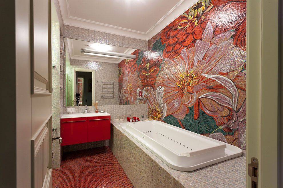 Панно из плитки в ванную комнату: 100 фото-идей дизайна керамической и стеклянной плитки