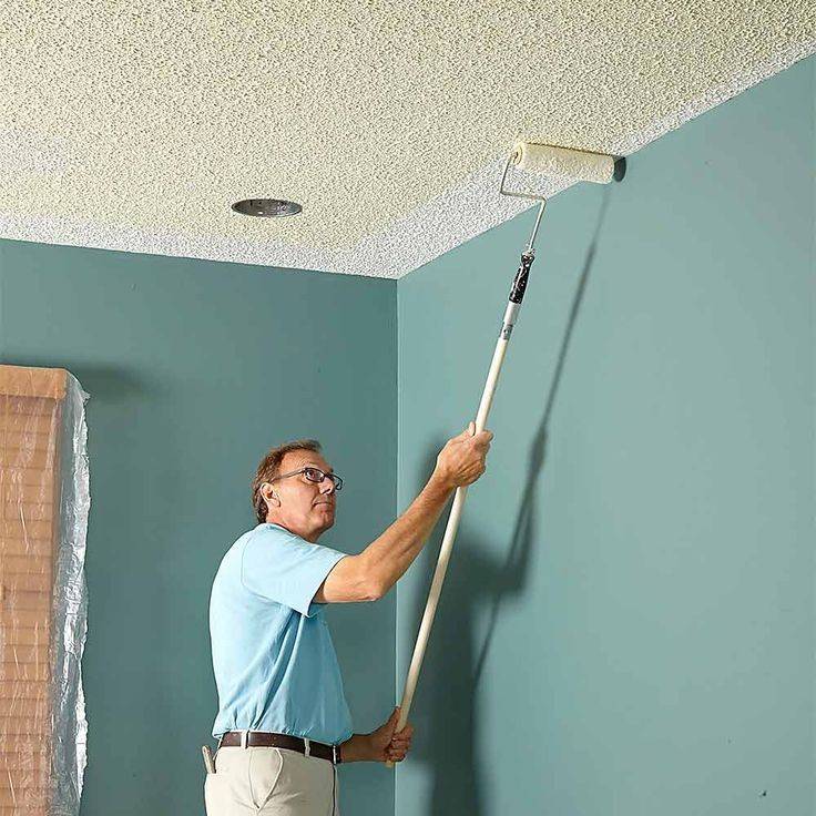 Правила выбора краски для отделки потолка