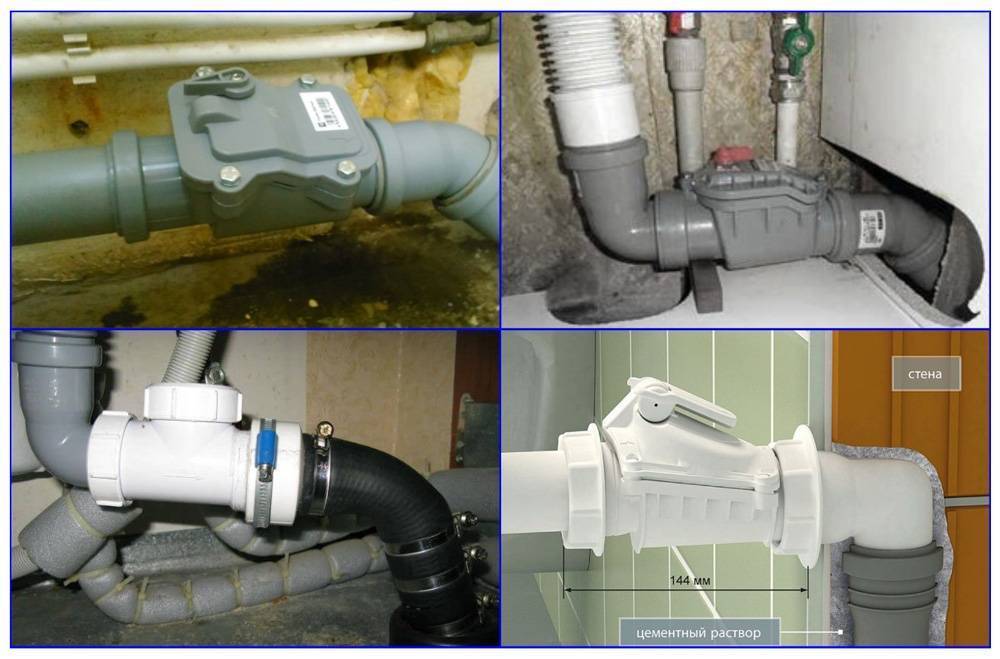 Обратный клапан на канализацию: запорный клапан на канализационную трубу, размеры клапана для напорной канализации, принцип работы, выбор, монтаж