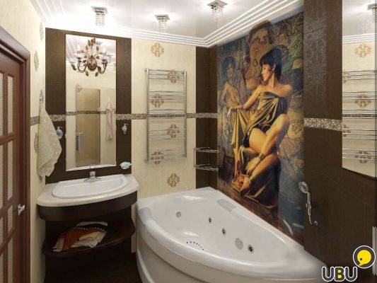 Фотоплитка для ванной комнаты (47 фото): эффектный дизайн