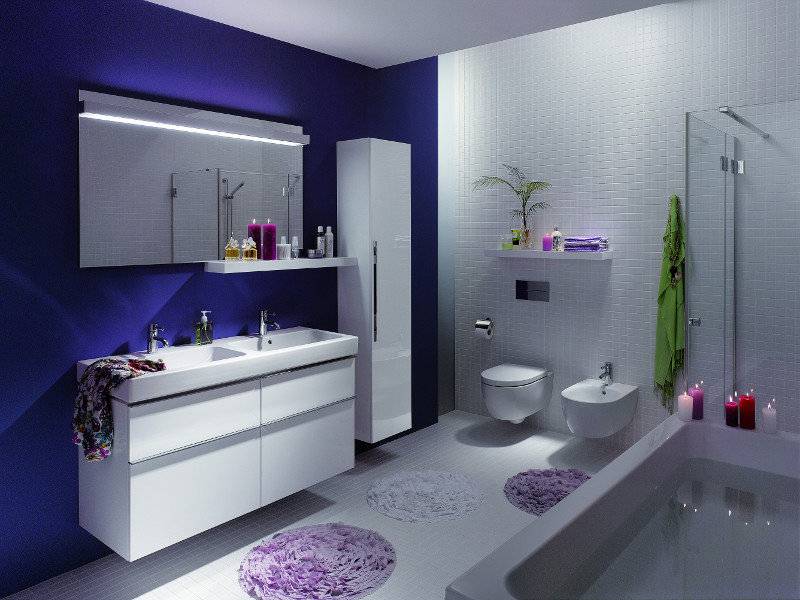 Цветовые решения в ванной