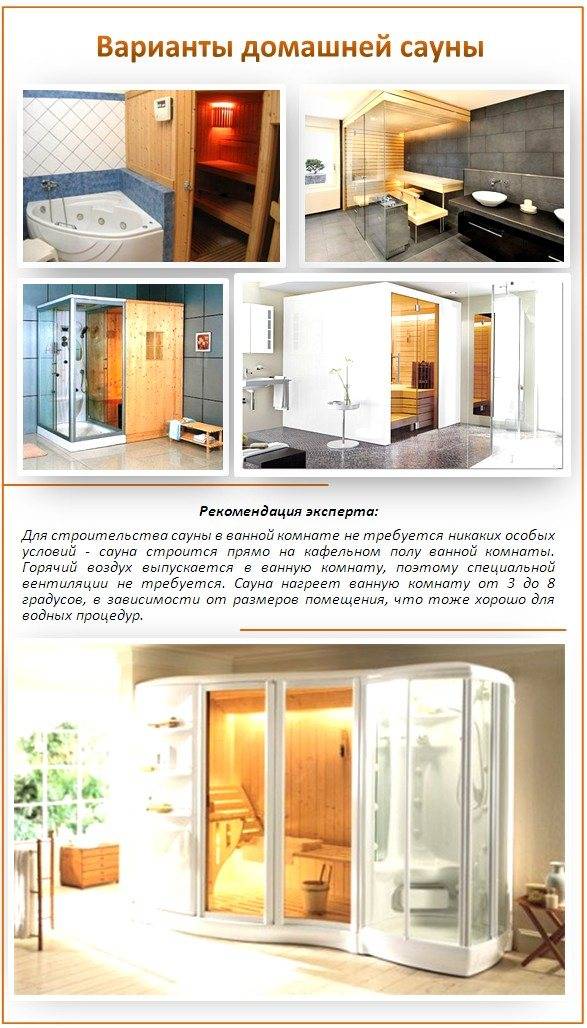 Сауна в ванной комнате: мини-сауны для квартиры и дома | дневники ремонта obustroeno.club
