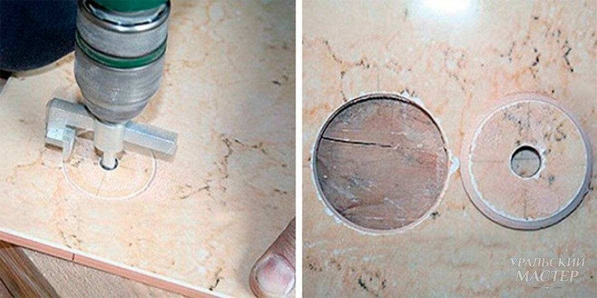 Как сверлить кафельную плитку на стене, потолке или над окном в ванной: как сделать отверстие, чтобы она не треснула и какой диаметр сверла выбирать