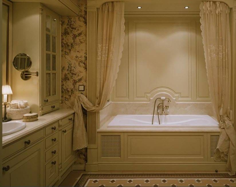 Сказочно прекрасная ванная комната: дизайн в классическом стиле