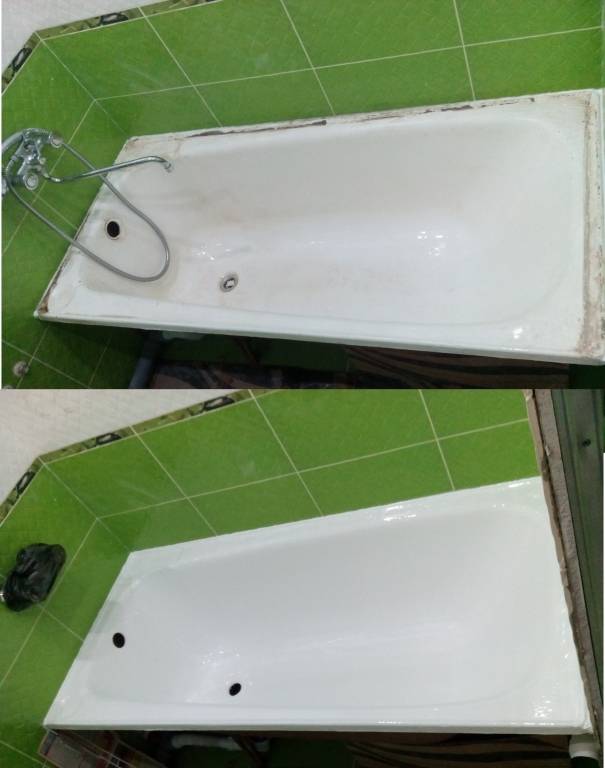 Реставрация чугунной ванны - ход работ и их особенности
