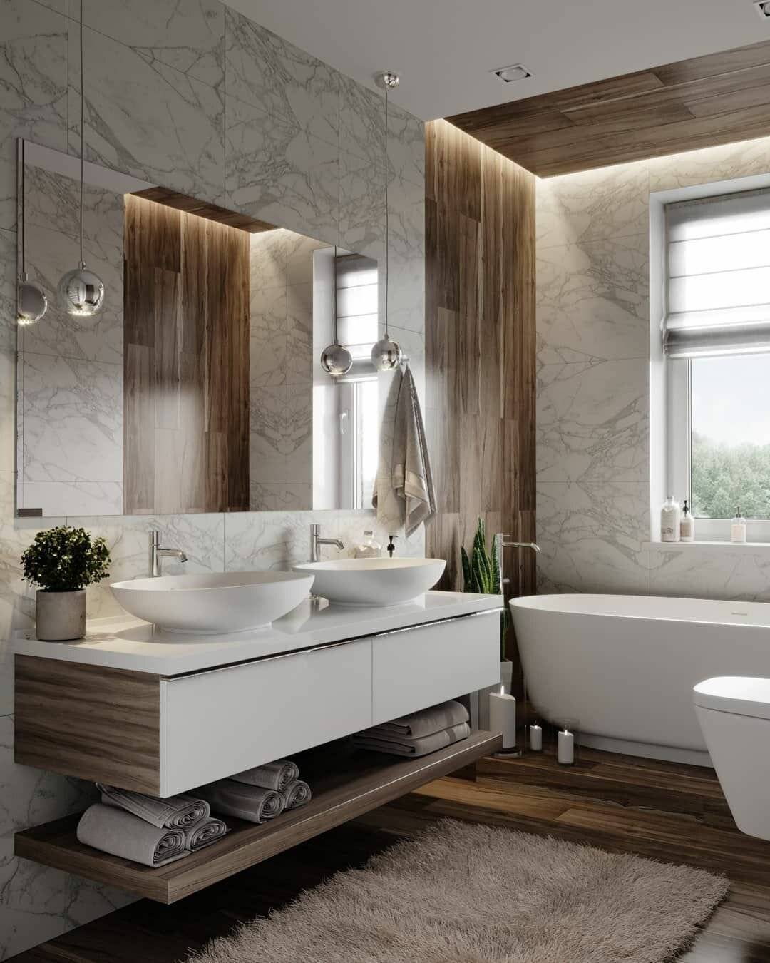 красивые ванные комнаты в современном стиле
