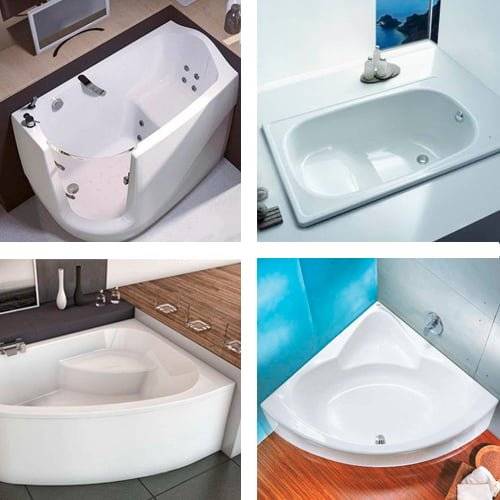 Виды сидячих ванн для маленьких ванных комнат, обзор моделей