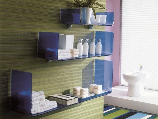 Полки для ванной комнаты — советы по выбору, лучшие дизайнерские решения и оптимальные материалы для полок (130 фото и видео)