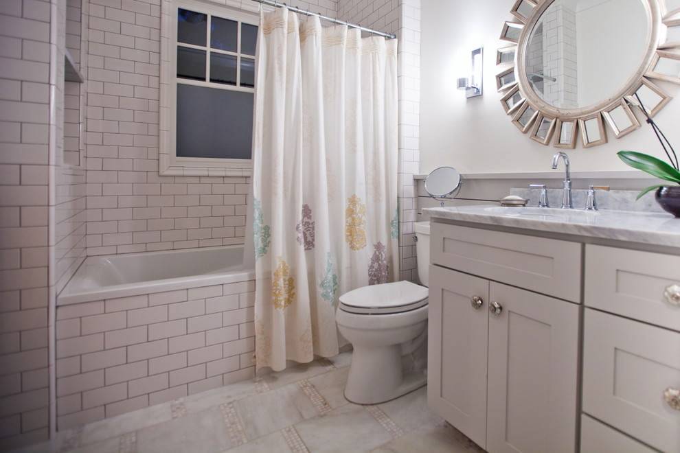 Шторы для ванной комнаты - 75 фото стильного дизайна