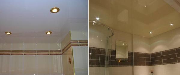 Можно ли делать натяжной потолок в ванной комнате – выбор правильного материала