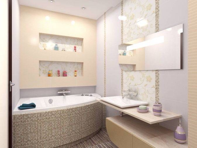 Фото полок в ванной из гипсокартона, сделанных своими руками, описание технологии изготовления