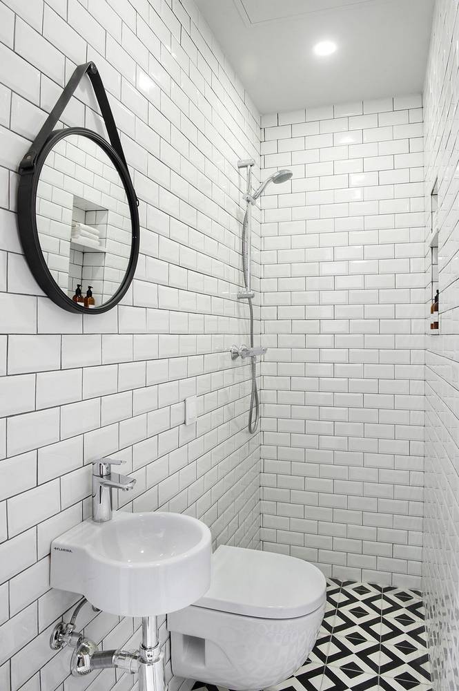 Плитка кабанчик в ванной комнате: 60+ фото интерьера ванной с плиткой кабанчик
