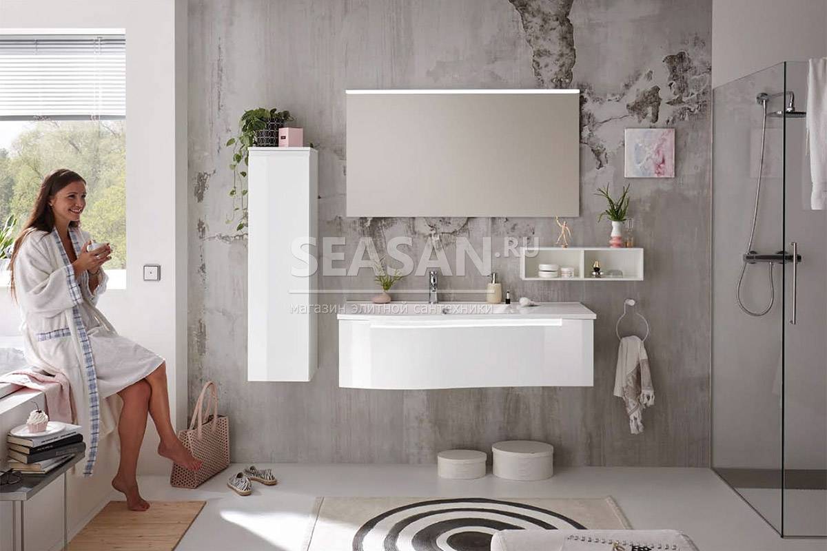 Мебель для ванной комнаты - выбираем со вкусом. 100 фото новинок дизайна.
