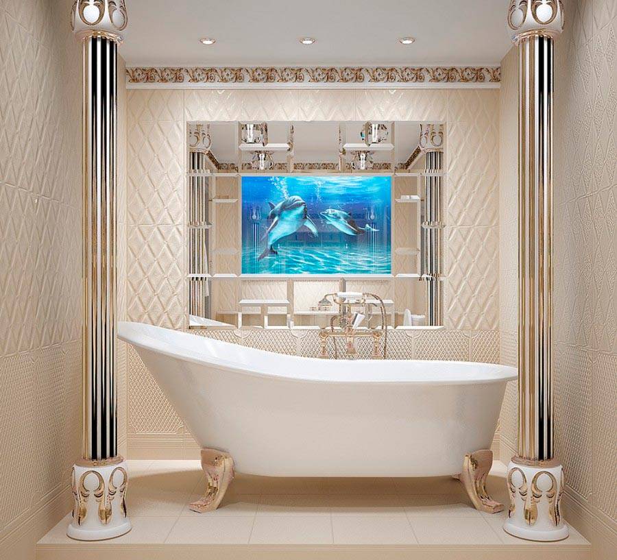 Дизайн плитки для ванной комнаты: 60+ фото, красивый дизайн отделки ванной комнаты плиткой