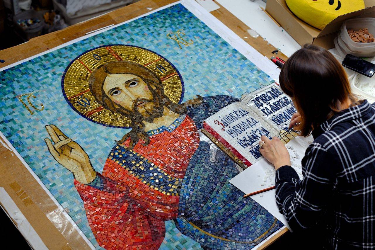 Мозаика в храмах, ✞ примеры и фото разных техник