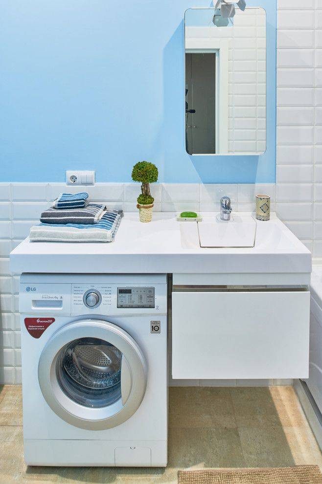 Раковина на стиральную машину в ванную или на кухню: размеры, отзывы
