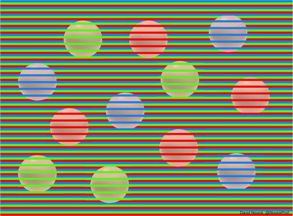 Головоломки для зрения. оптический обман зрения (14 иллюзий). самые занимательные картинки