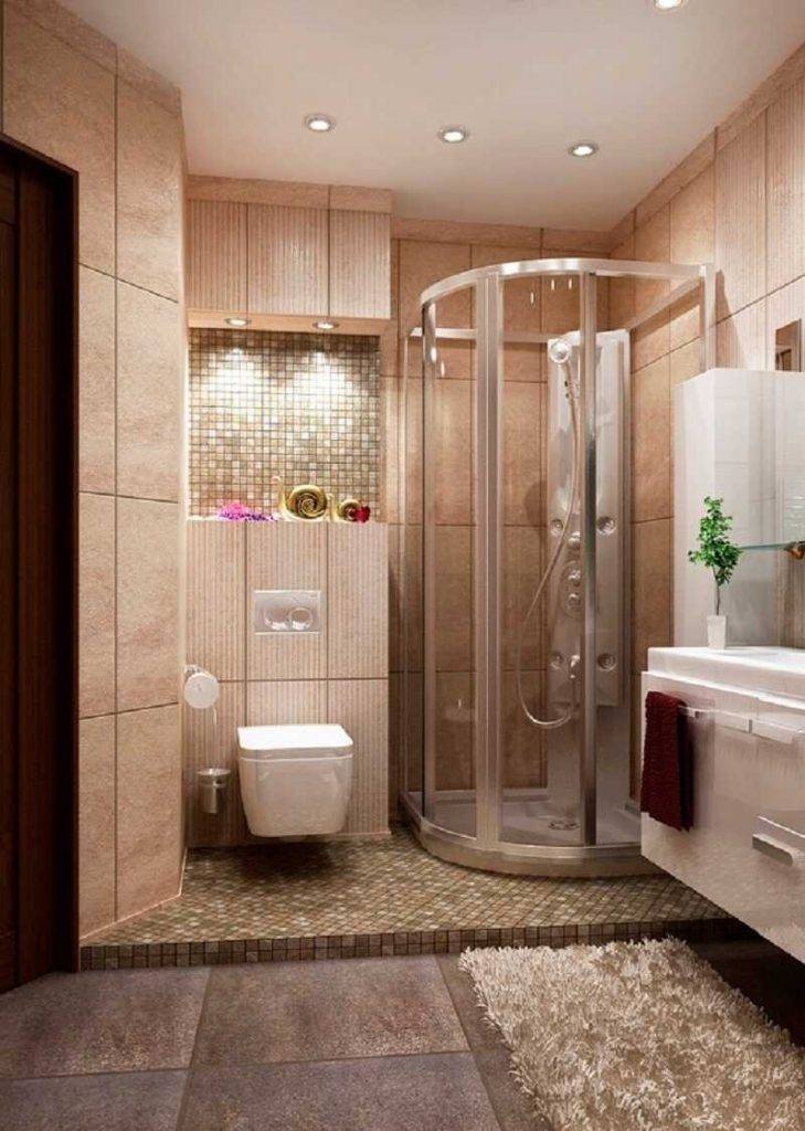 Ванная с душевой кабиной: планировка, дизайна, зонирование + фото удачно подобранного цвета и стиля для ванной комнаты