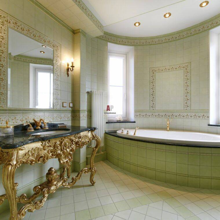Ванная в классическом стиле: создаем элегантный и красивый интерьер (48 фото)