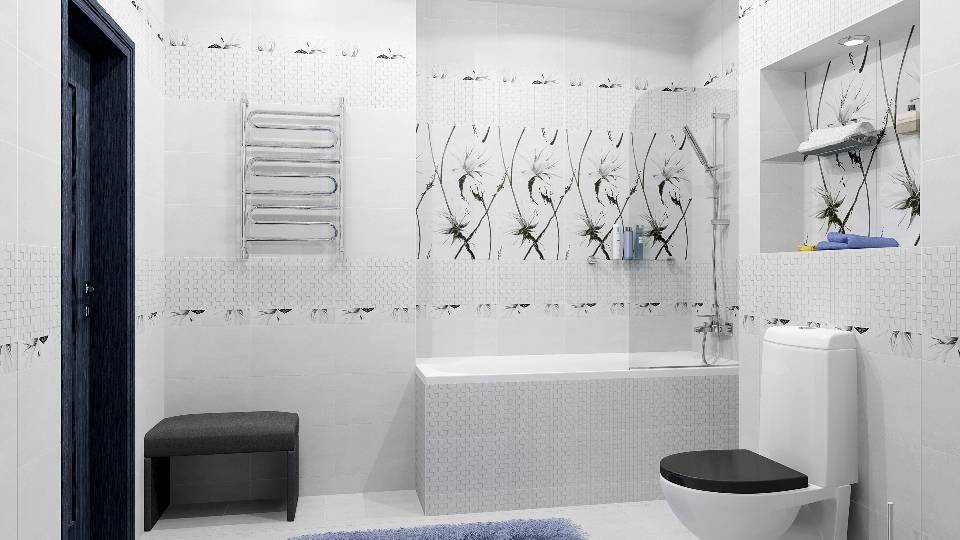 Плитка для ванной комнаты: лучшие фото примеры