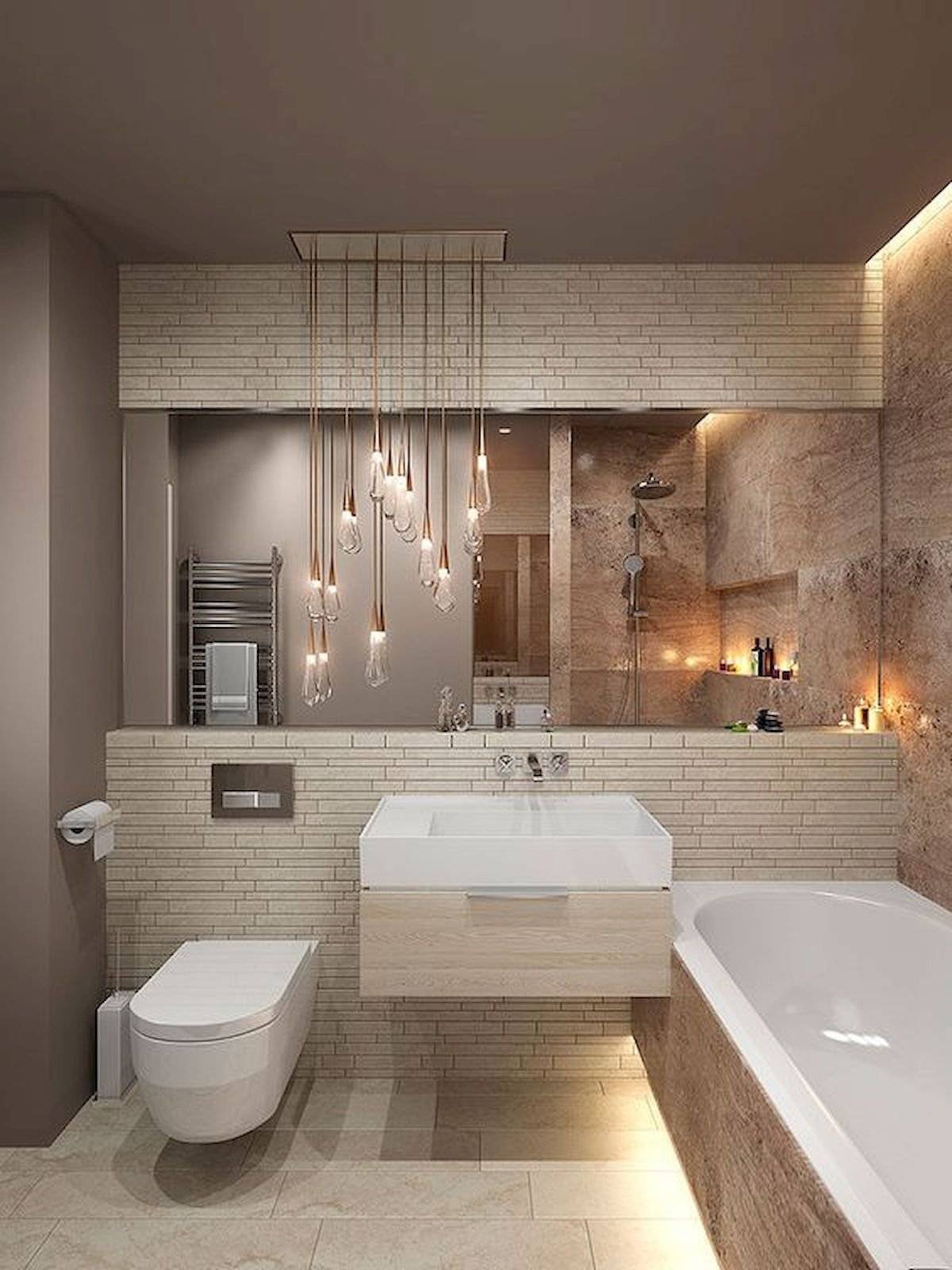 Дизайн проект ванной комнаты маленького и большого размера, с душевой кабиной и без